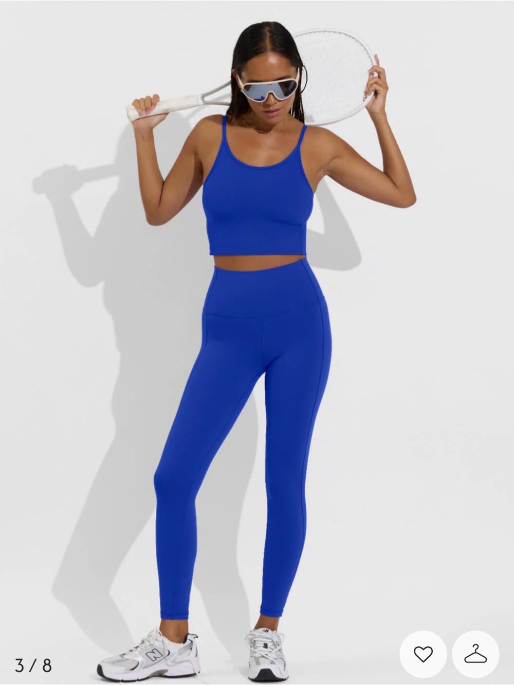 Left On Friday | Super Moves Tight Super High Rise 7/8 Leggings Blue - Size S